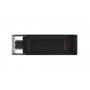 Kingston Technology DataTraveler 70 Unidade flash USB 64 GB USB Type-C 3.2 Gen 1 (3.1 Gen 1) Preto