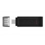 Kingston Technology DataTraveler 70 Unidade flash USB 64 GB USB Type-C 3.2 Gen 1 (3.1 Gen 1) Preto
