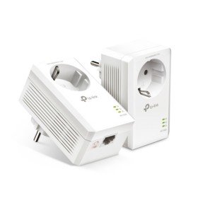 TP-LINK AV1000 PASSTHROUGH POWERLINE KIT, BROADCOM, 1 PORTA GIGABIT, 1000MBPS POWERLINE, HOMEPLUG AV2, NOVO PLC UTILITY, TWIN PA
