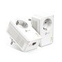 TP-LINK AV1000 PASSTHROUGH POWERLINE KIT, BROADCOM, 1 PORTA GIGABIT, 1000MBPS POWERLINE, HOMEPLUG AV2, NOVO PLC UTILITY, TWIN PA