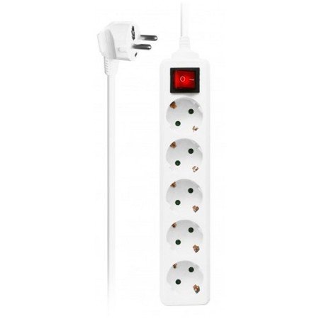 EWENT EW3916 Tira 5 tomadas / 1 interruptor 1,5m