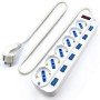 EWENT EW3932-3m Tira 6 soquetes / 6 interruptores 3m