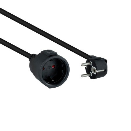 Nanocable Power Cable Schuko extension black 5 M
