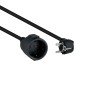 Nanocable Power Cable Schuko extension black 5 M
