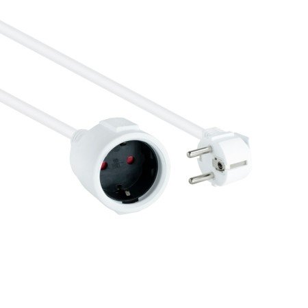 Nanocable Power Cable Schuko extensão branco 5 M