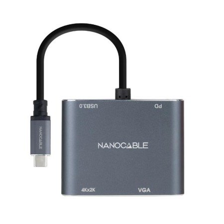Conversor USB-C para HDMI/VGA/USB3.0/PD Nano Cabo