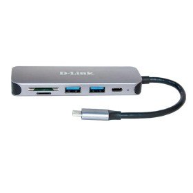 D-Link DUB-2325 5 em 1 Leitor de cartão USB-C