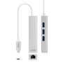 Conversor Nanocabo USB-C Ethernet +3xUSB 3.0