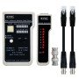 Nanocable RJ11/RJ12/RJ45, testador de cabo coaxial