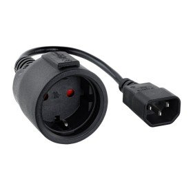 Cabo Adaptador de Nanocabo C14/M a CEE7/F, 25 cm