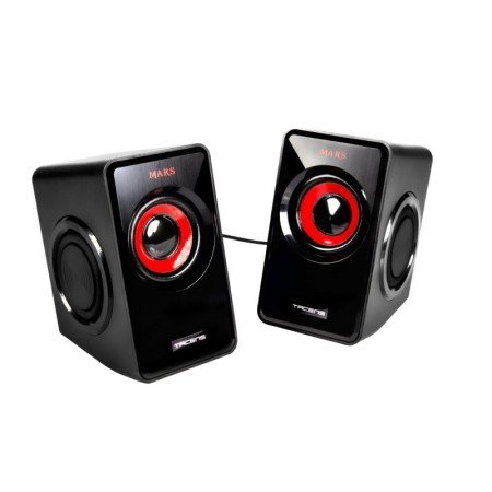 Mars Gaming Speakers 2.0 MS1 preto/vermelho