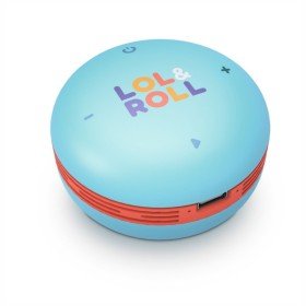 Alto-falante com sistema de energia Lol&Roll Pop infantil azul