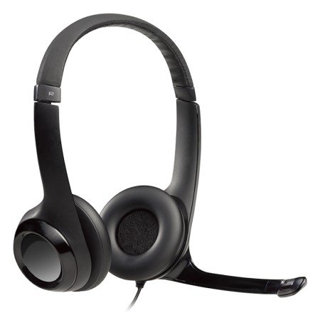 Logitech Headphone+Mic H390 USB Preto