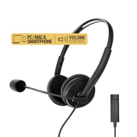 Energy Sistem Headset Office 2+ Preto USB