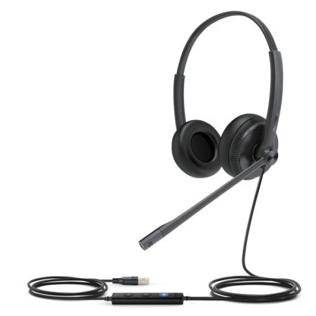 Fone de ouvido duplo YEALINK UH34 Lite. binaurais USB