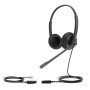 YEALINK YHS34 Fones de ouvido duplos binaurais Cabo RJ
