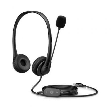 Fones de ouvido estéreo HP G2 / com microfone / USB / preto