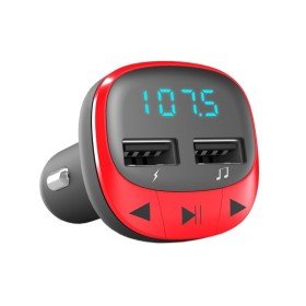 Sistema de energia Car Transmissor FM Red (microSD,MP3)