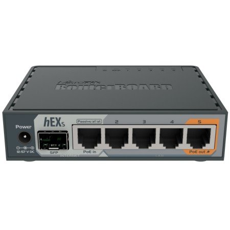 MikroTik RB760iGS hEX S Roteador 5xGB 1xSFP L4