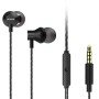 Fones de ouvido intra-auriculares Aiwa ESTM-50BK/com microfone/conector 3.5/preto