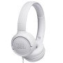 Fones de ouvido JBL Tune 500/ com microfone/ Jack 3.5/ Branco