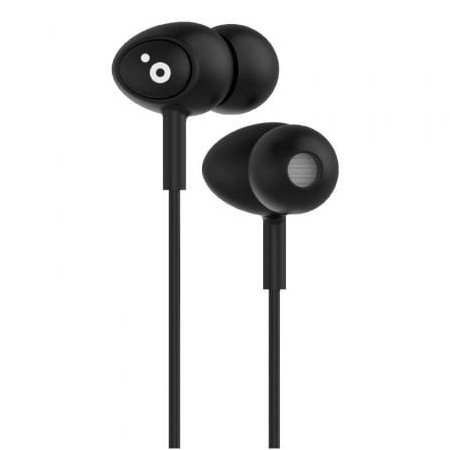 Fones de ouvido intra-auriculares Sunstech Pops/com microfone/Jack 3.5/Preto