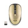 Mouse sem fio recarregável silencioso NGS dourado