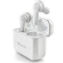 Fone de ouvido NGS Ártica Bloom Bluetooth com estojo carregador/ 6h autonomia/ Branco